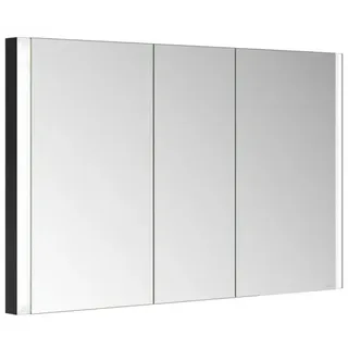KEUCO SOMARIS Spiegelschrank Wandeinbau 3-türig, 1200mm, 14514373100, Farbe: Schwarz Matt