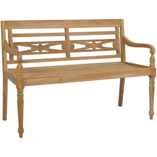 The Living Store Batavia Gartenbank 120 cm Teak - Braun