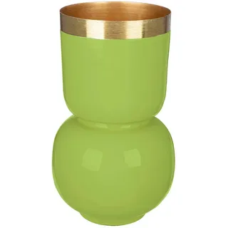 Gilde Tischvase »Vase Roro mit Goldrand«, grün