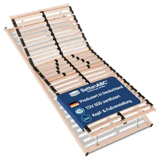 Betten-ABC Max1 K+F Lattenrost zur Selbstmontage mit Kopf- und Fußteilverstellung, Holm durchgehend, Größe: 120 x 200 cm