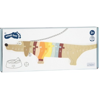 Small Foot Company Small foot 12413 - Buchstabenpuzzle Hund, ABC-Lernspiel, Holz