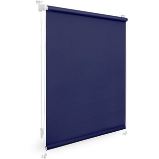 Thermo-Rollo / Verdunkelungsrollo Klemmfix 70 x 150 cm blau