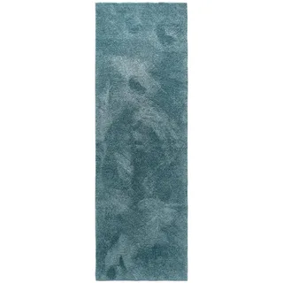 benuta Nest Hochflorteppich Melvin waschbar 80/250 cm , Türkis , Kunststoff , Uni , Rechteckig , 80x250 cm , Oeko-Tex® Standard 100 , für Fußbodenheizung geeignet, in verschiedenen Größen erhältlich, waschbar, pflegeleicht , Teppiche und Böden, Teppiche, Hochflorteppiche & Shaggys