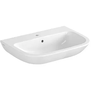 Waschtisch VitrA S20 650 x 470 mm, mit Überlauf, 1 Hahnloch mittig, weiß - 5504L003-0001
