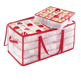 Songmics Aufbewahrungsbox für Weihnachtskugeln,