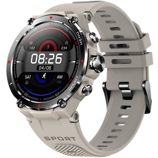 DCU Tecnologic | GPS Smartwatch | Smart Watch | Amoled HD Touchscreen | 14 Sportmodi | Benachrichtigungs-Apps und Anrufe | IP68* | Grau