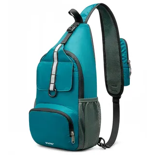 G4Free Brusttasche Sling Bags Faltbarer Schulterrucksack Umhängetasche Crossbody Herren Damen für Reise Wandern Radfahren Laufen Klettern