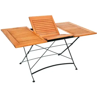 Merxx Schloßgarten Ausziehtisch 100 x 90 x 74 cm schwarz/natur