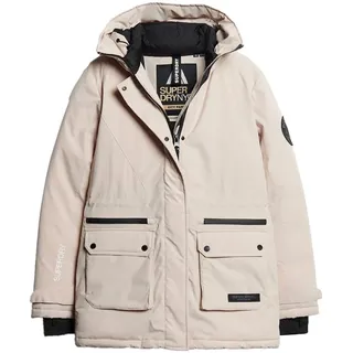 Superdry Steppjacke »CITY PADDED PARKA JACKET«, mit Kapuze, grau