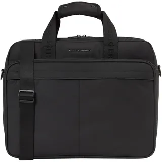 Tommy Hilfiger Herren Laptoptasche Repreve mit Tragegurt, Schwarz (Black), Einheitsgröße