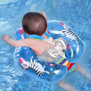 Vicloon Baby Schwimmring, Baby Schwimmen Ring,Verstellbare Aufblasbare Baby Schwimmhilfe, PVC Schwimmreifen Float für Baby ab 3-6 Monate -Blauer Flamingo