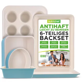 NutriChef Brotbackform Set 6-teilig