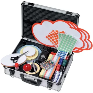 Franken Moderationskoffer Trainer 36x54x18 cm schwarz/silber