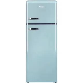Amica KGC 15632 T Retro-Kühl-Gefrierkombination (206 l, 1440 mm hoch, Ice Blue)