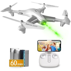 Loolinn | Drohne mit Optischer Flusspositionierungstechnologie - 60 Minuten lange Flugzeit/Sehr stabiler Flug - Quadrocopter Drohnen mit Kamera HD für Kinder als Geschenk