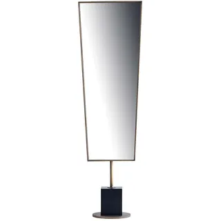 Eleganter Standspiegel mit geometrischem Design und stabilem Fuß