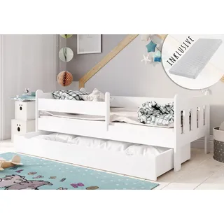 Kids Collective Kinderbett 90 x 200 cm Holz weiß