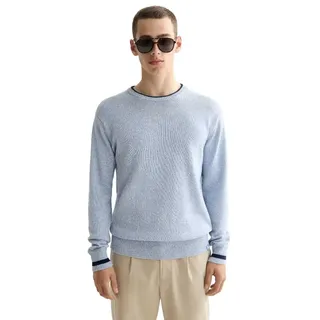 Scotch & Soda Melange Regular Fit Pullover - Blue - M