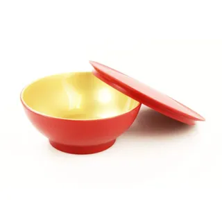 TUPPERWARE Allegra Dessert-Schälchen 275 ml rot-gold Dessert Schale