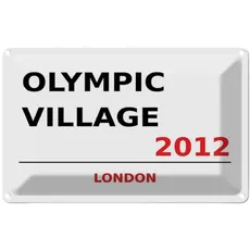 Blechschild 18x12 cm - Olympic Village 2012