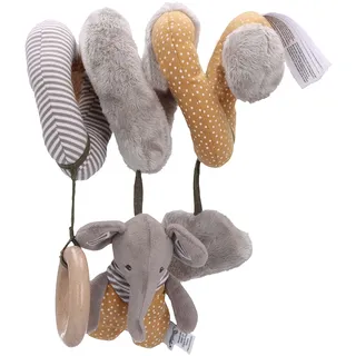 Sterntaler Baby Unisex Spielzeugspirale Baby Spielzeugspirale Elefant Eddy - Motorikspielzeug, Windspiel, Activity-Spirale - grau