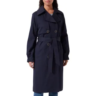 s.Oliver BLACK LABEL Damen Trenchcoat, Blau, 44 EU