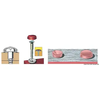 Unterlegscheibe mit Schnappkappe weiß 4.8/6.0 mm - Osculati 37.341.01