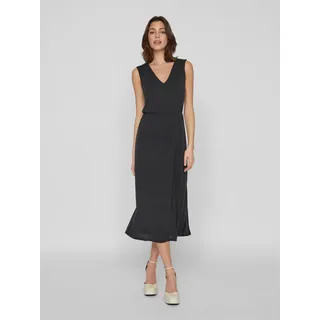 Vila Maxikleid »VIMODALA V-NECK S/L MIDI DRESS - NOOS«, schwarz