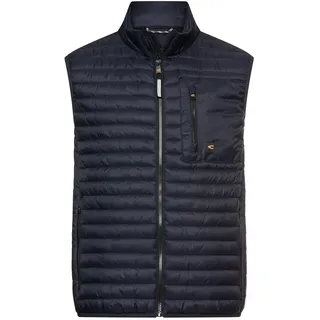 camel active Steppweste mit Stehkragen und Reißverschluss, schwarz navy