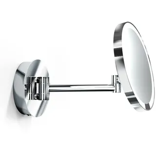 Decor Walther Just Look Plus Wandkosmetikspiegel LED mit Direktanschluss, schwarz matt - Vergrößerung 5-Fach