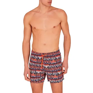 Emporio Armani Em000583_af12338 Badehose Boxer - Macrologo Blu / Orange - M