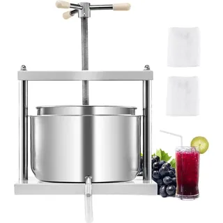 Vevor Obstweinpresse Entsafter Obstmühle (12 L) weiß