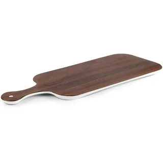 Lacor - 63091 - Rechteckiges Tablett Holz, Melamin, BPA-frei, 53x20x1, 5cm cm, stapelbar, spülmaschinenfest, Nicht für Backofen oder Mikrowelle geeignet