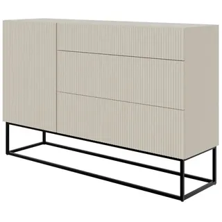 Selsey Veldio 140 x 90 x 38 cm Graubeige / Schwarz