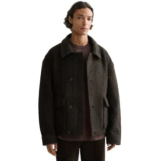 Scotch & Soda Short Wool Mantel - Brown - XL