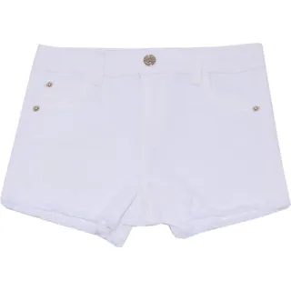 5436AB bermuda bimba GIRL TWIN-SET frayed denim weathered look shorts kid - Weiß