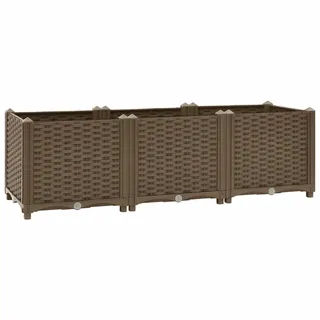 vidaXL Hochbeet 120 x 40 x 38 cm Braun