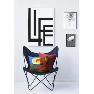 APELT Tiamo 45 x 45 cm Blau/Rot/Weiß