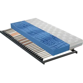 Dieter Knoll Matratzenset , Holz , 2-teilig , Birke, Buche , H2 , 5-Zonen , Höhe ca. 18 cm , 100x200 cm , Austria Gütezeichen, Made in Austria, Oeko-Tex® Standard 100, Qualität aus Österreich , Über- und Sondergrößen erhältlich, Bezug abnehmbar/waschbar, für Hausstauballergiker geeignet, wendbar, für verstellbare Lattenroste geeignet, atmungsaktiv, schadstoffgeprüft, alternative Größen erhältlich, Bezug rundum abnehmbar, ohne Klebstoffe,Über- und Sondergrößen erhältlich, Schulterabsenkung, bewegliche Leistenlagerung, Federleisten mit Duokappen, nicht verstellbar, alternative Größen erhältlich , Schlafzimmer, Matratzensets