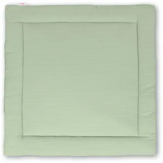 babybay Krabbeldecke 120x120 cm Waffelpiqué, jadegrün