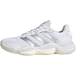 adidas Stabil 16 Indoor Shoes, Ftwwht/Silvermet/Greone, 47 1/3
