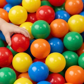 LittleTom BÄLLEBAD-BÄLLE 200 Stück, bunt, 6 cm