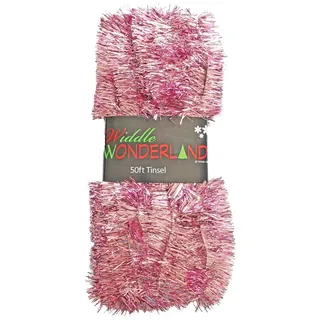 Weihnachtsbaum 50ft x 3cm Lametta Großartig Wert - Pink