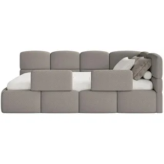 Selsey Jugendbett Cloudy 90 x 200 cm Kiefer grau grau