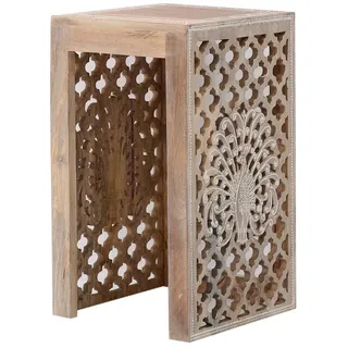 Marrakesch Orient & Mediterran Interior Boho Deko Beistelltisch Hocker Blumenhocker Anula