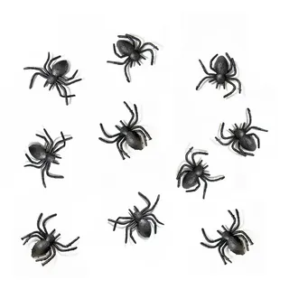 Partydeco Plastikspinne Scherzartikel 10 St. Schwarz