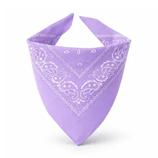 EUROXANTY Bandana aus 100% Baumwolle | Halstuch, Kopf, Handgelenk | einzigartiges Design | Tücher für Mode und Sport | Lila