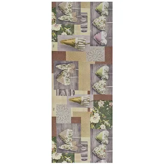 Atticgo Küchenläufer Mehrfarbig Sprinty 52/200 cm , Multicolor , Textil , Kunstzeichnung , Rechteckig , 52x200 cm , Oeko-Tex® Standard 100 , waschbar, antistatisch, leicht zusammenrollbar, rutschfeste Unterfläche , Teppiche und Böden, Teppiche, Teppichläufer, Küchenteppiche