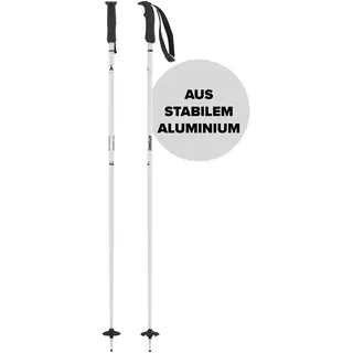 Atomic Cloud Skistöcke - Hochwertiger Aluminium-Skistock - Ergonomischer Griff für mehr Grip - Stock mit 60 mm Pistenteller - Einsteiger-Stöcke - Weiß - Länge 105