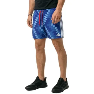 Adidas Football-inspired Graphic 5 ́ ́ Badeshorts - Semi Blue Burst / White - L